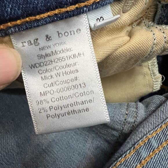 Rag & Bone Jeans Womens 23 Cate Mid Rise Ankle Skinny Blue - Picture 7 of 10